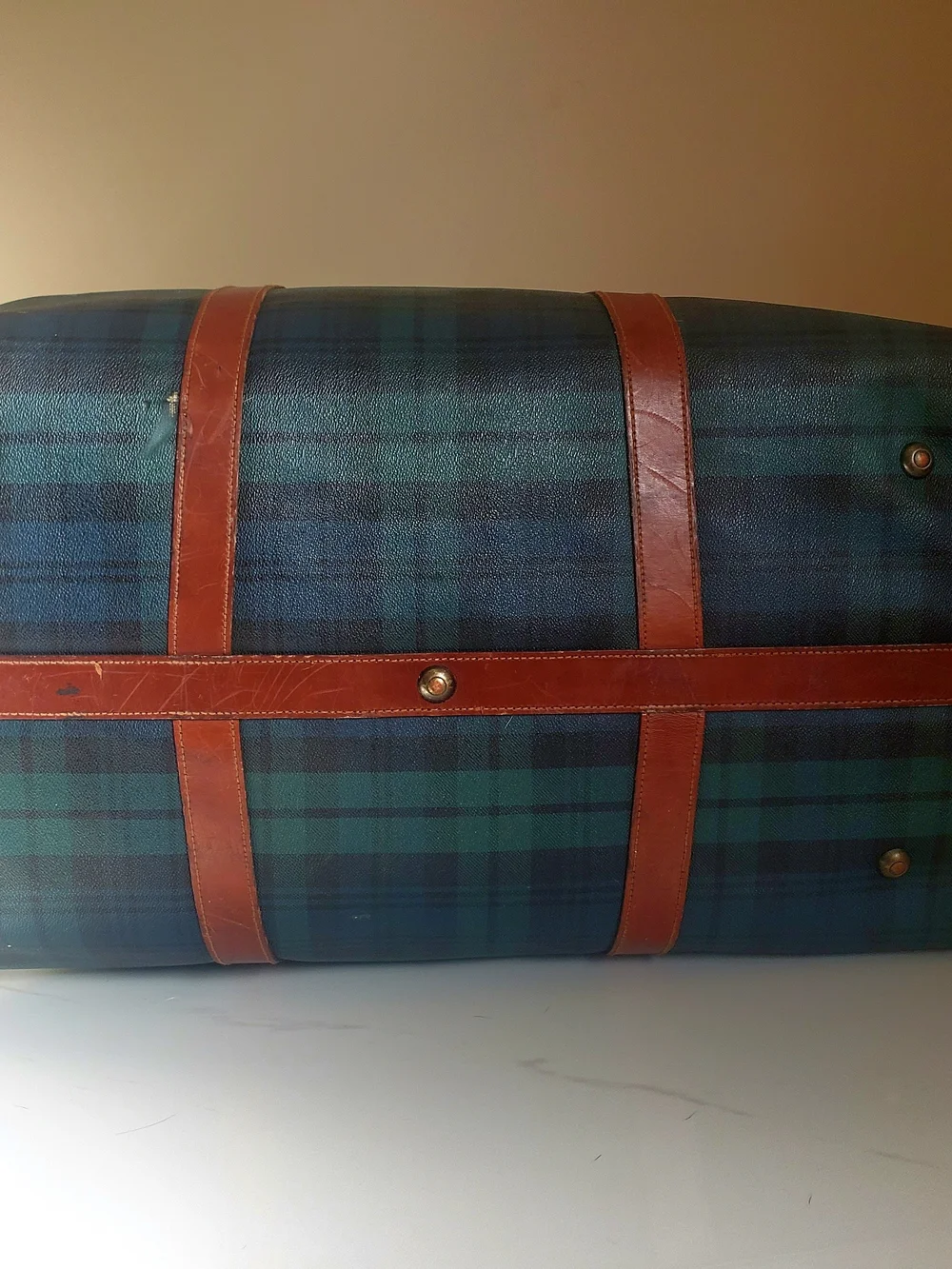 Vintage Polo Ralph Lauren Cult Collector Blackwatch Plaid Week-Away Duffel